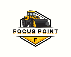 Bulldozer Construction Machinery logo design