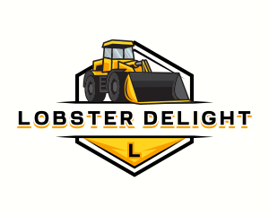 Bulldozer Construction Machinery logo design