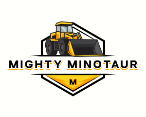 Bulldozer Construction Machinery logo design