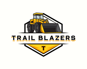 Bulldozer Construction Machinery logo design