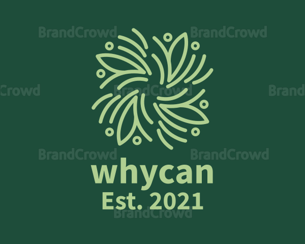 Green Herbal Spiral Logo