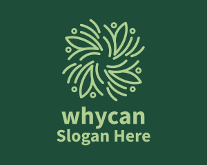 Green Herbal Spiral  Logo