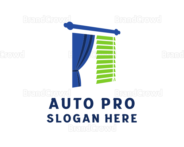 Window Curtain Blinds Logo