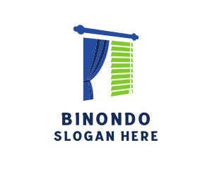 Window Curtain Blinds Logo