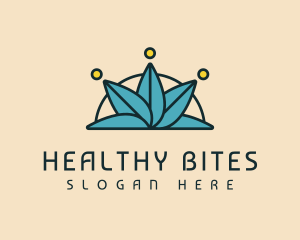 Wellness Lotus Leaf logo design