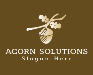 Acorn - Golden Acorn Branch logo design