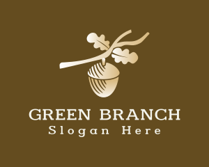 Branch - Golden Acorn Branch logo design