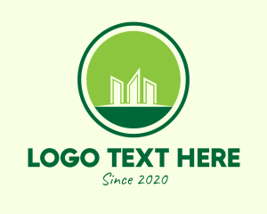 Real Estate Agent - Green Eco Condominium logo design