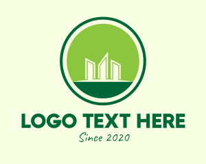 Real Estate - Green Eco Condominium logo design