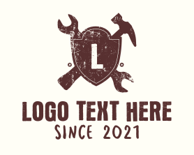 Toolbox - Tools Shield Letter logo design