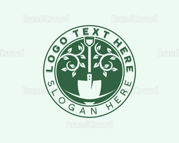 Eco Shovel Gardening Logo