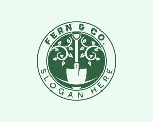 Fern - Eco Shovel Gardening logo design