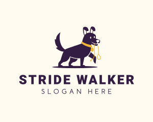 Puppy Dog Leash logo design