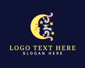 Youngster - Dream Moon Cow logo design