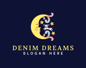 Dream Moon Cow logo design