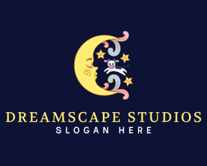 Dream - Dream Moon Cow logo design
