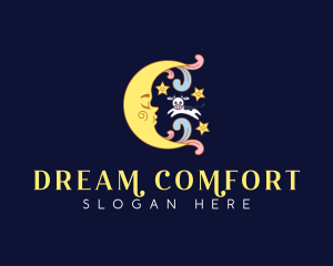 Dream Moon Cow logo design