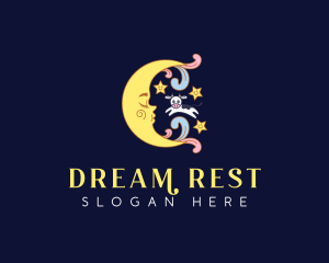 Dream Moon Cow logo design