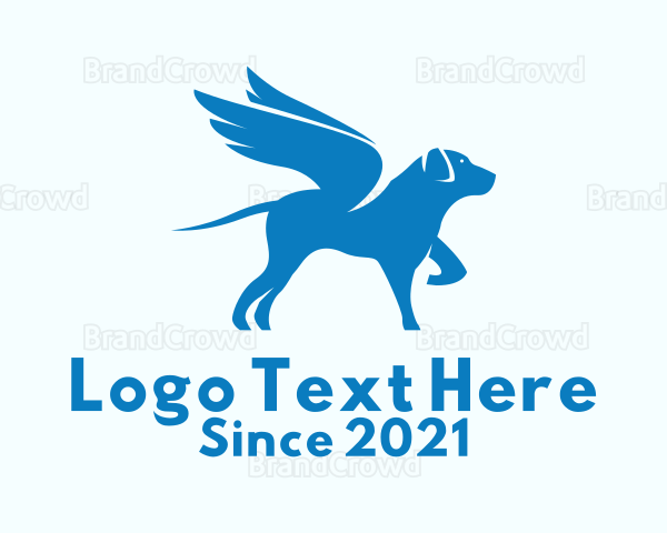 Blue Winged Dog Logo