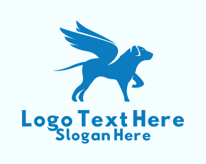 Blue Winged Dog  Logo