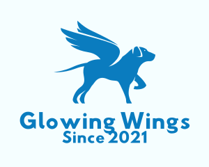 Blue Winged Dog  logo design