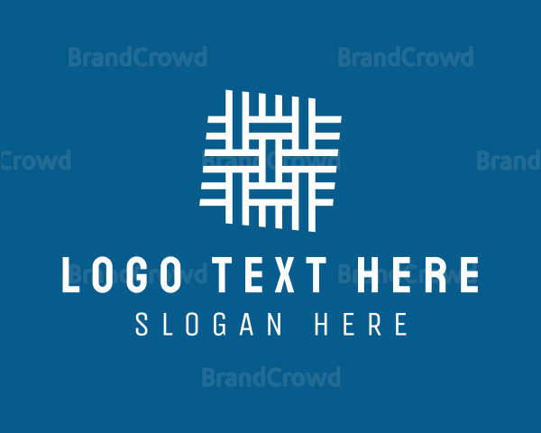 Weave Tile Interior Design Logo