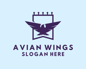 Flying Eagle Avian Flag logo design