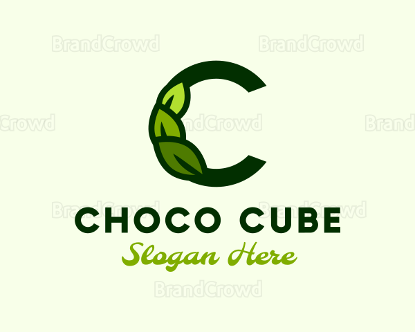 Organic Leaves Letter C Logo