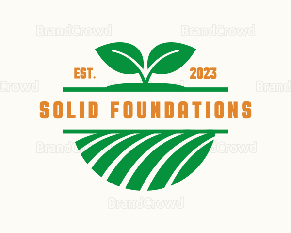 Field Leaf Plant Logo