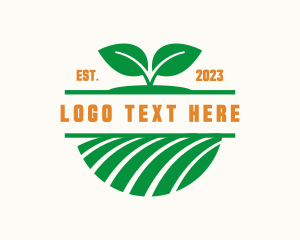 Lawn - Field Leaf Plant logo design