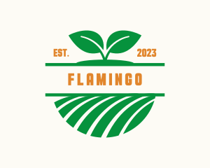 Landscaping - Field Leaf Plant logo design