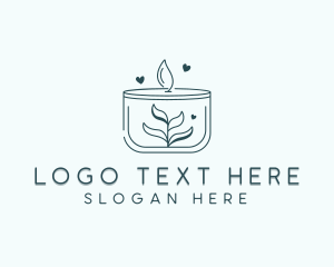 Scented - Candle Aromatherapy Spa logo design