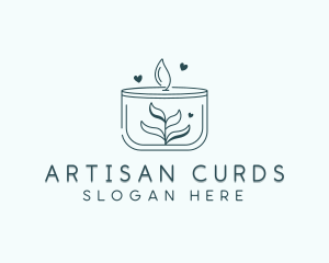 Candle Aromatherapy Spa logo design