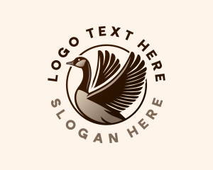 Map - Bird Goose Wings logo design