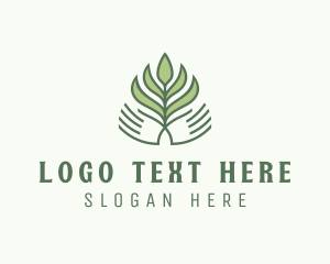 Non Profit - Non-Profit Hand Plant logo design