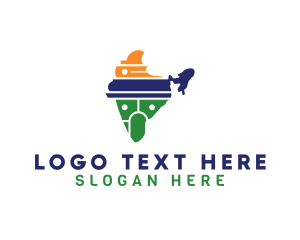 East Asia - Indian Country Map logo design