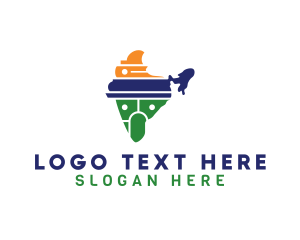 Country - Indian Country Map logo design