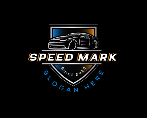 Car Racing Shield logo design