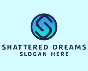 Gradient Tech Letter S logo design