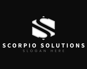 Business Company Modern Letter S logo design