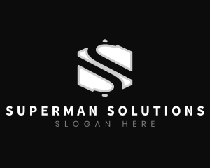 Business Company Modern Letter S logo design