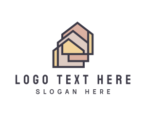 Mortgage - Geometric House Apartment logo design