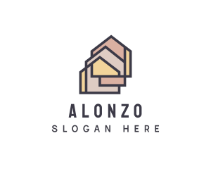  House Apartment Realty logo design