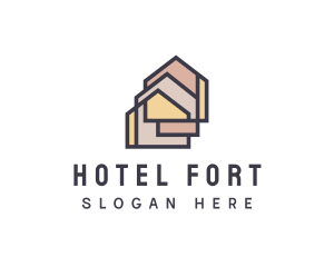  House Apartment Realty logo design