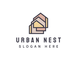 Apartment - House Apartment Realty logo design