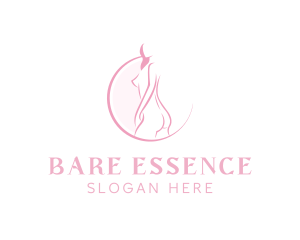 Naked Woman Body logo design