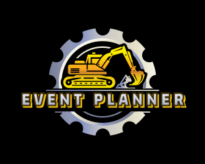 Construction Excavator Machinery Logo