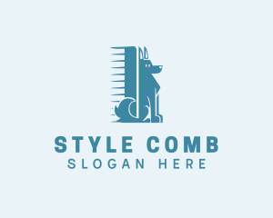 Comb - Comb Dog Grooming logo design