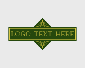 Luxury - Art Deco Boutique logo design