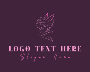 Mystical - Pink Fairy Beauty logo design